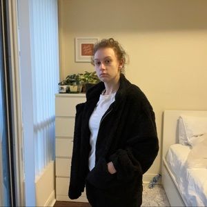 Black Sherpa Jacket US 8